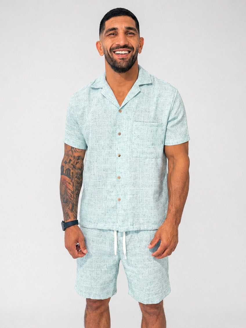 Summer set shorts &amp; shirt mint green