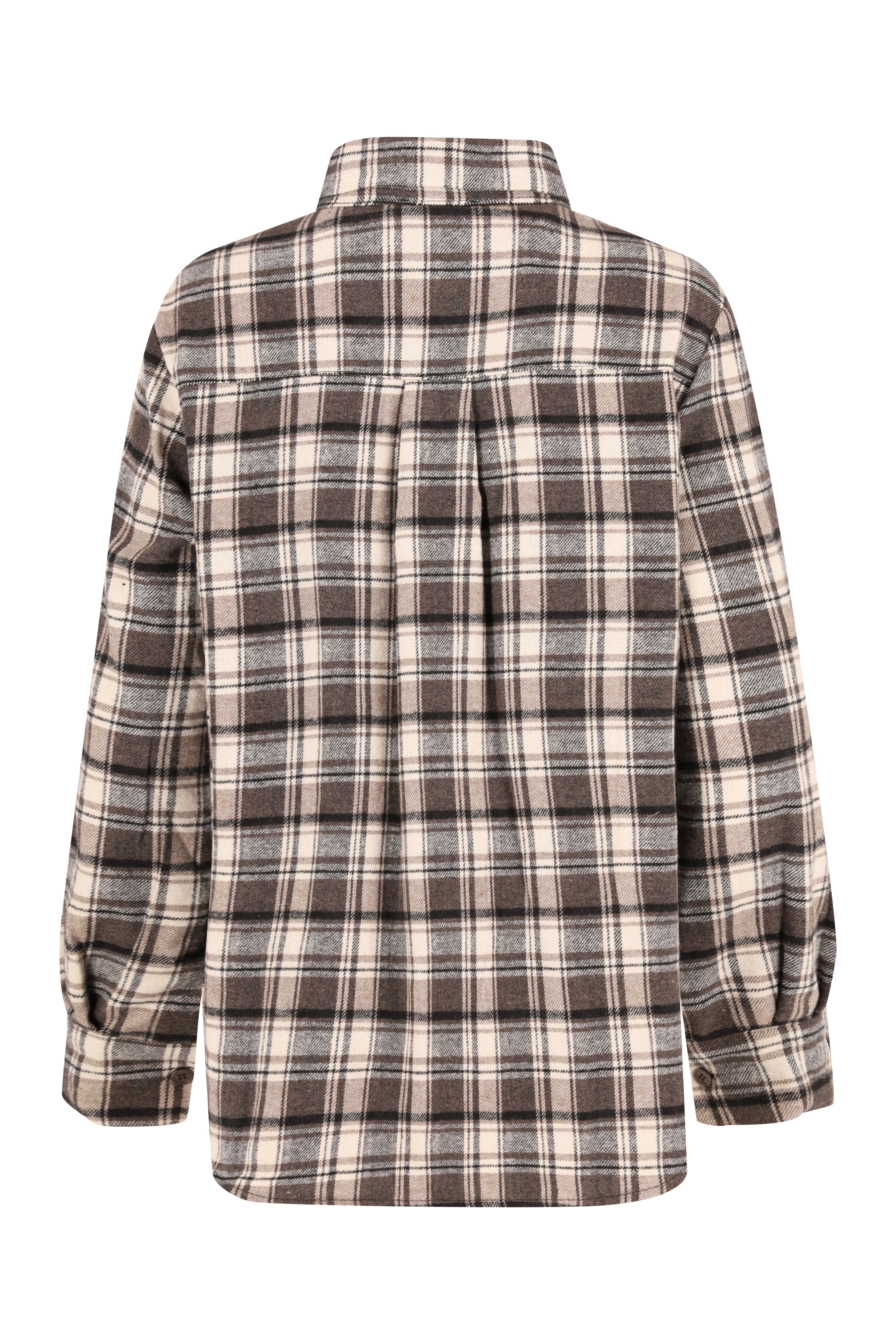Check Flannel Shirt - Brown