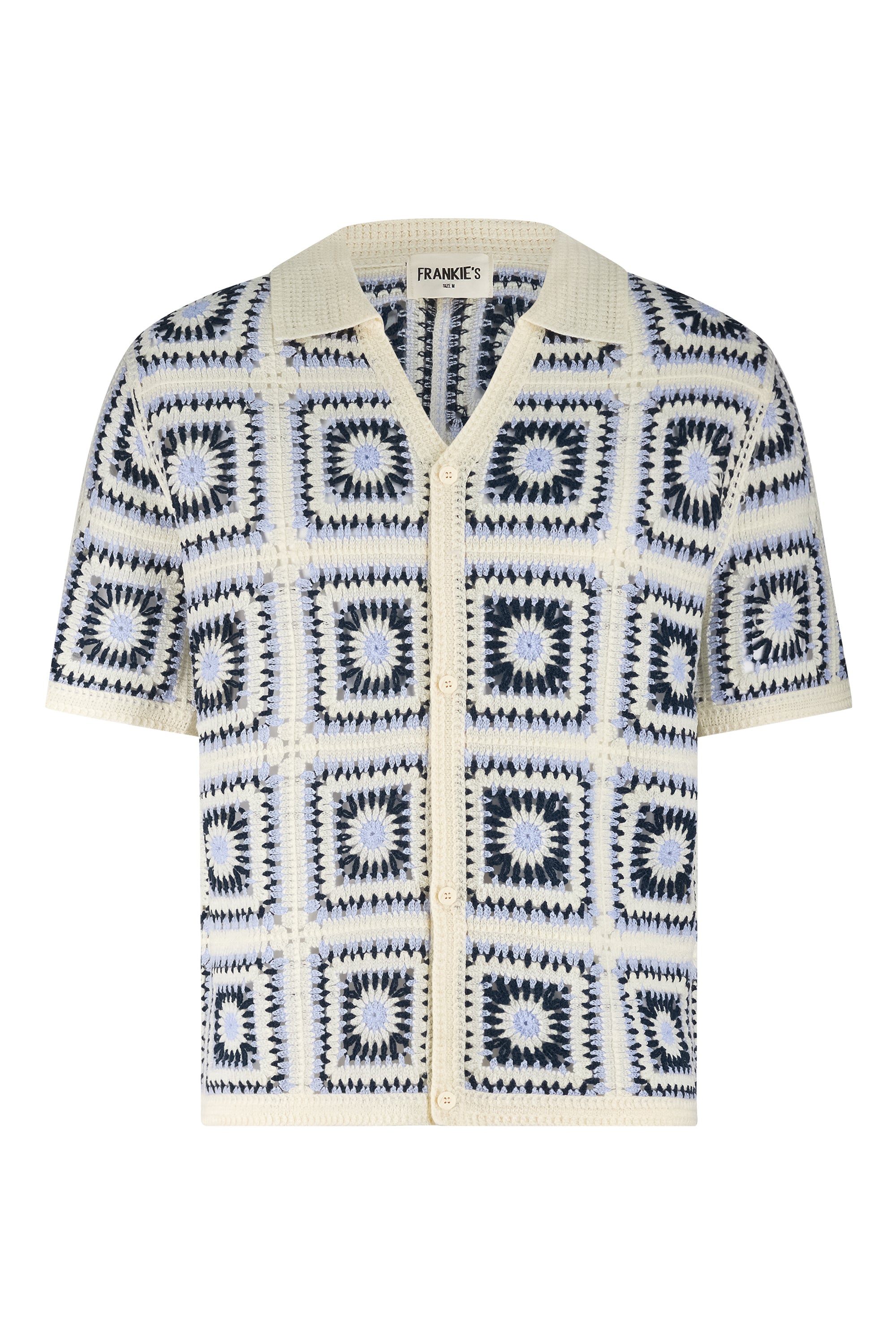 Knitted shirt light blue
