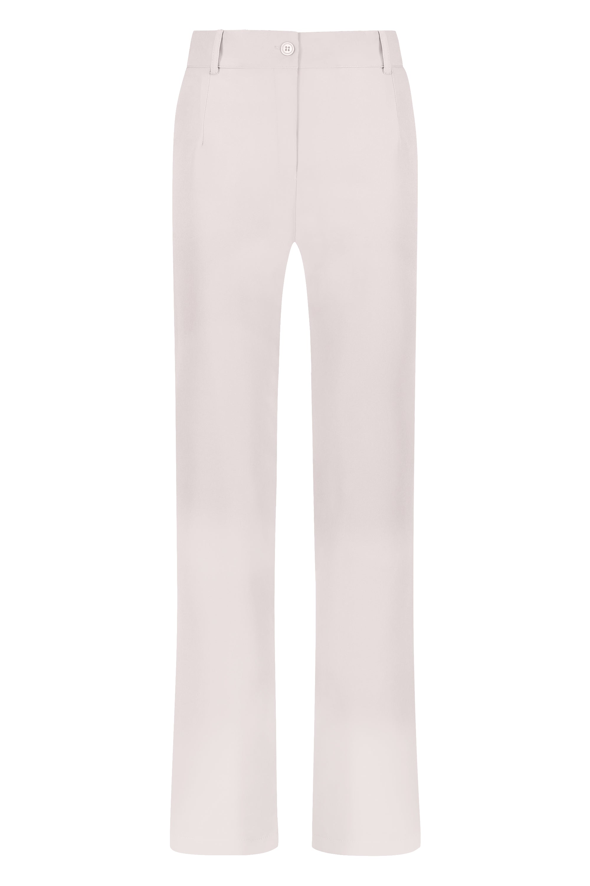 Pantalon straight fit beige