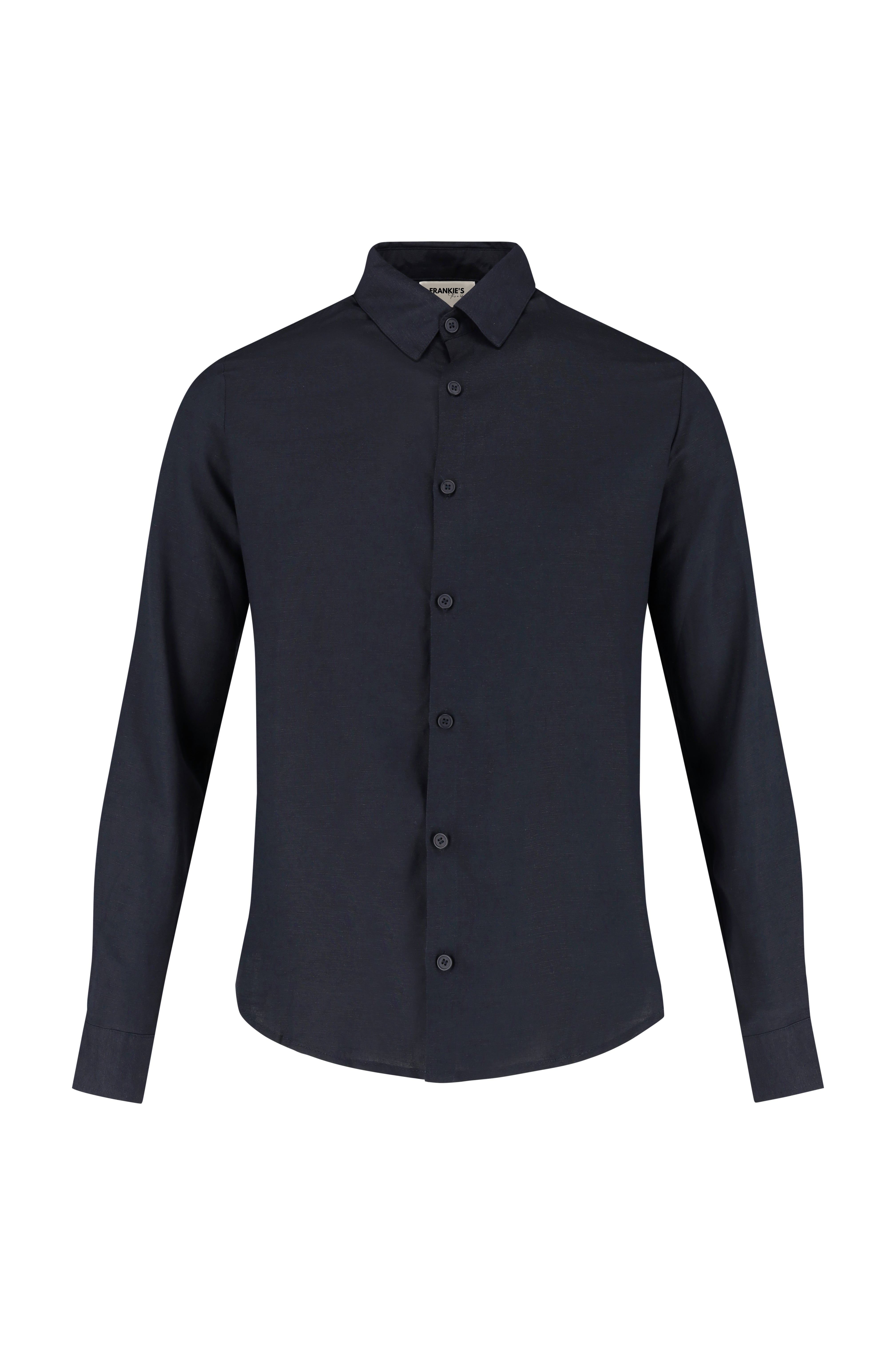 Casual Long Sleeve Overhemd - Navy