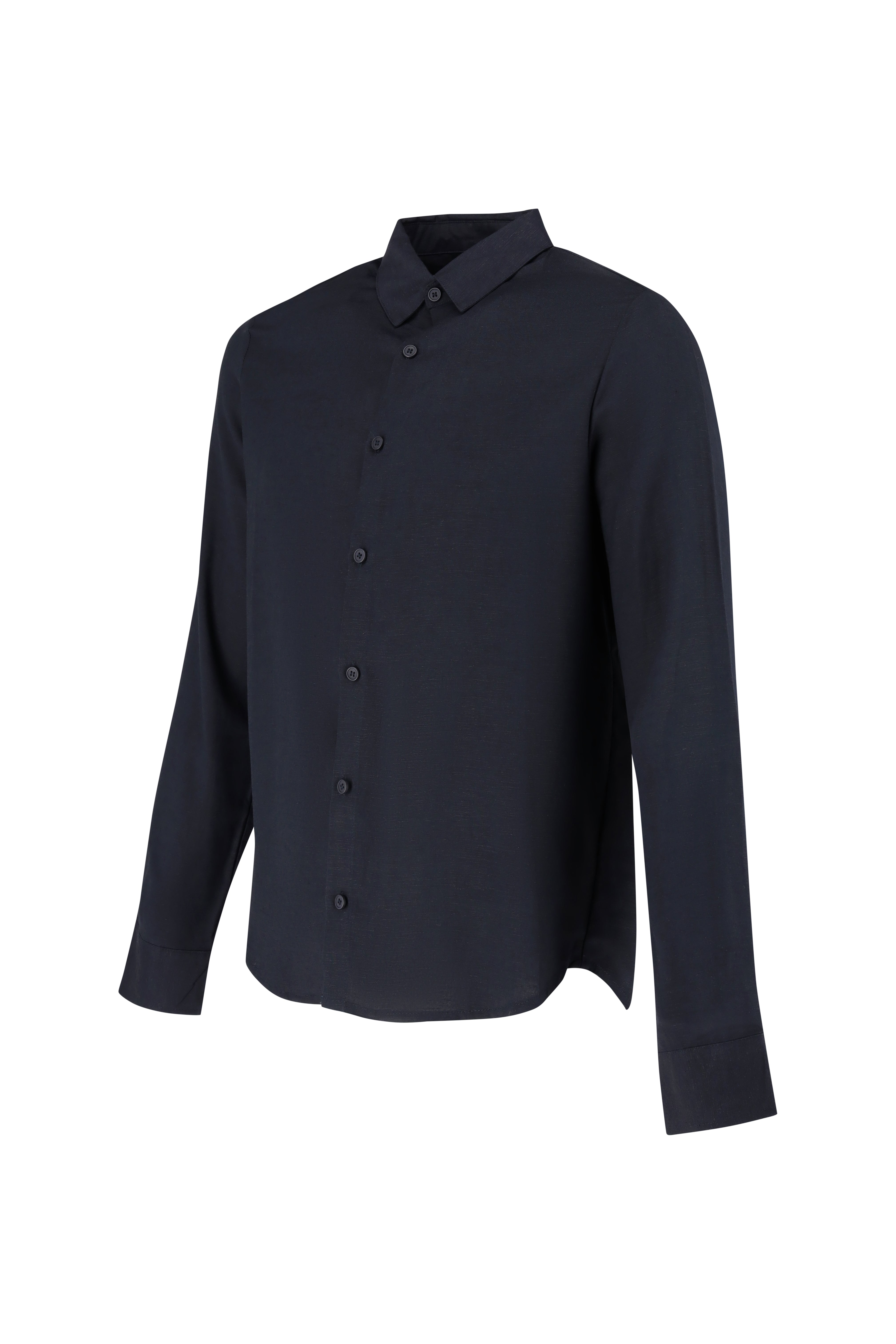 Casual Long Sleeve Overhemd - Navy
