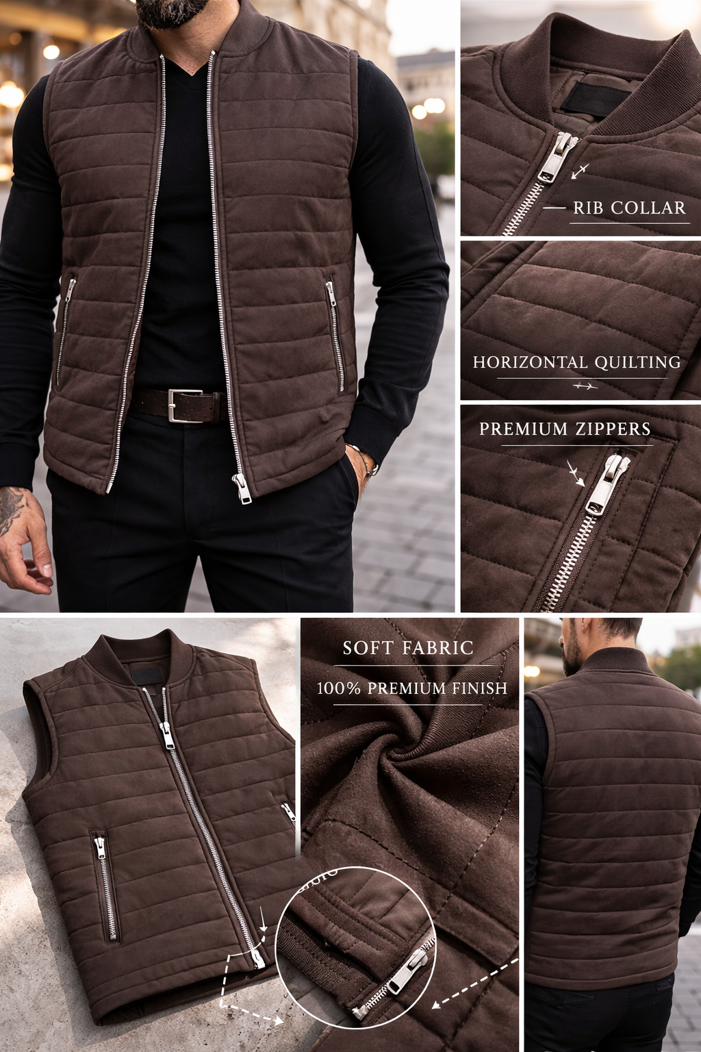 Bodywarmer Brown - Frankie's