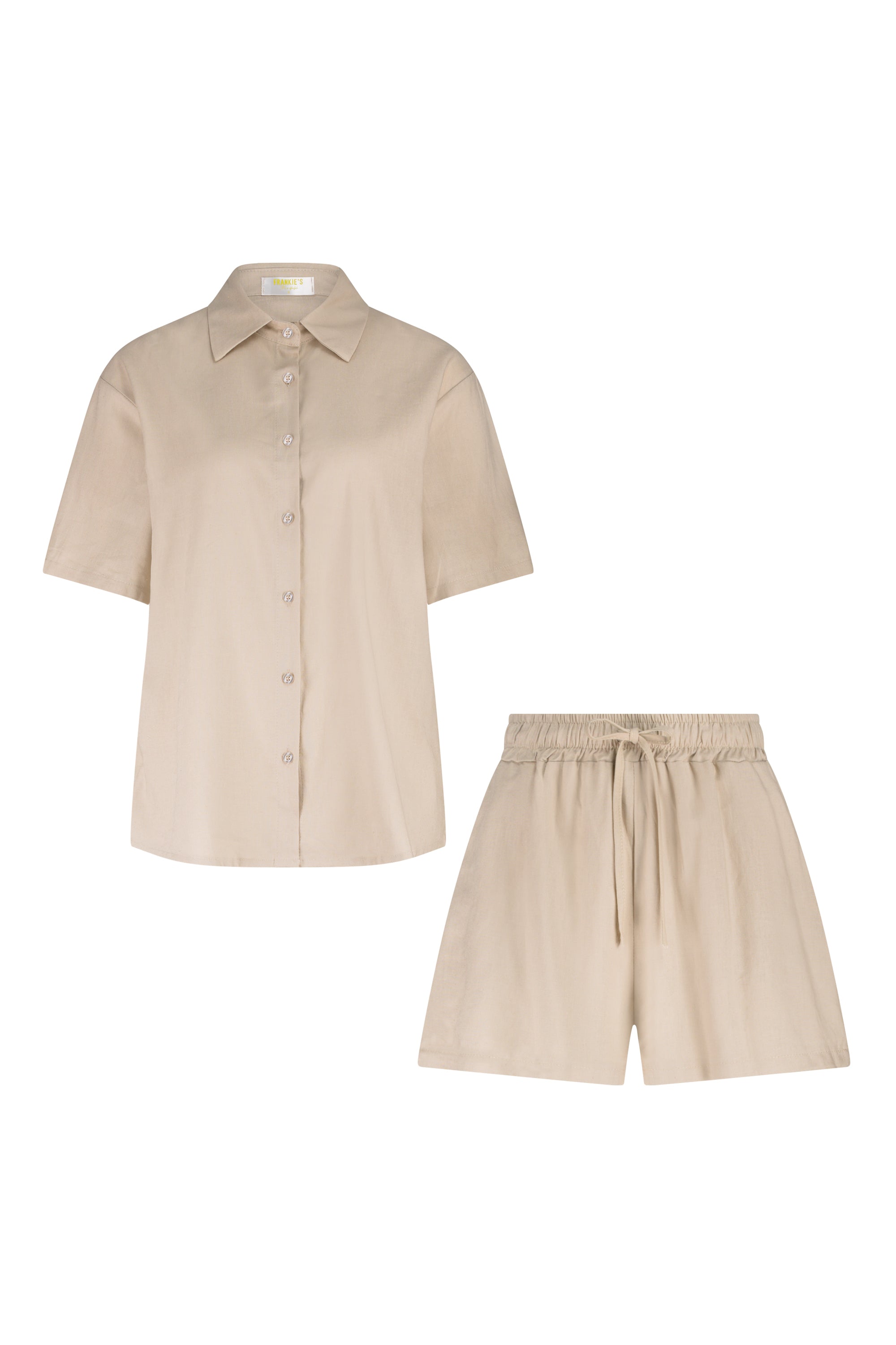 Two piece summer set Linen beige