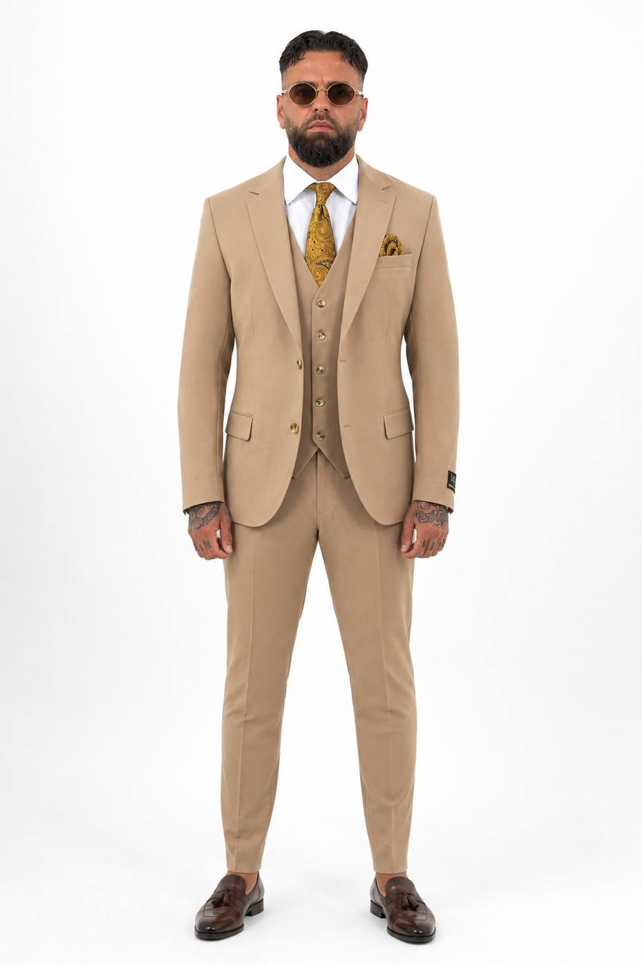 Suit Three Piece Valencia Camel