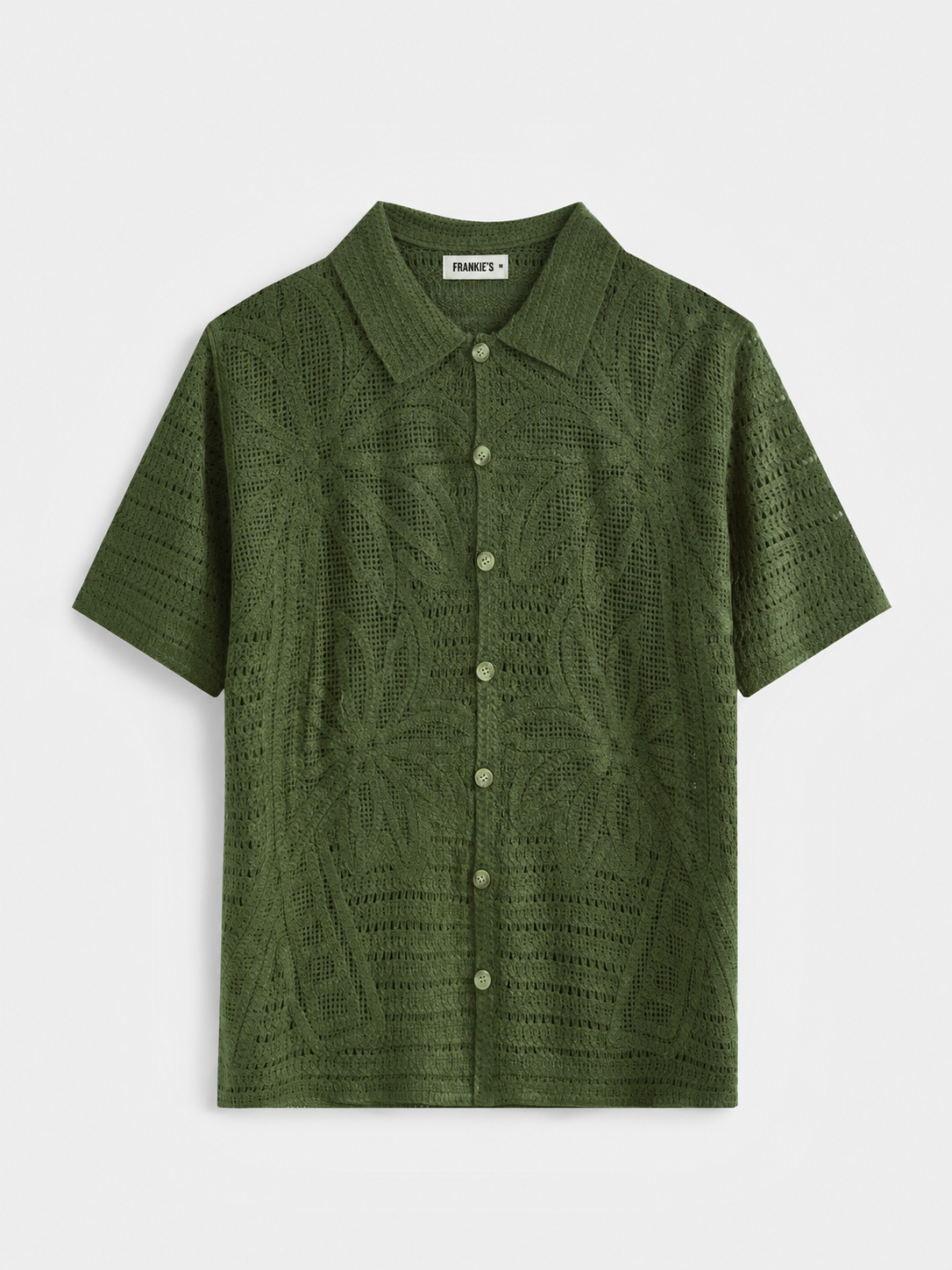 Paros Knitted Shirt Olive Green