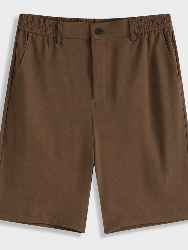 Monaco Tailored Shorts – Chocolate Brown