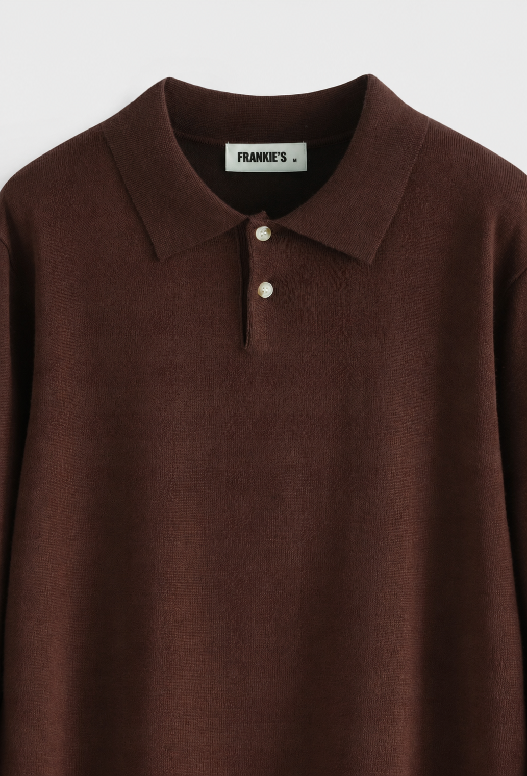 Arezzo Fine Knit Polo Brown - Frankie's