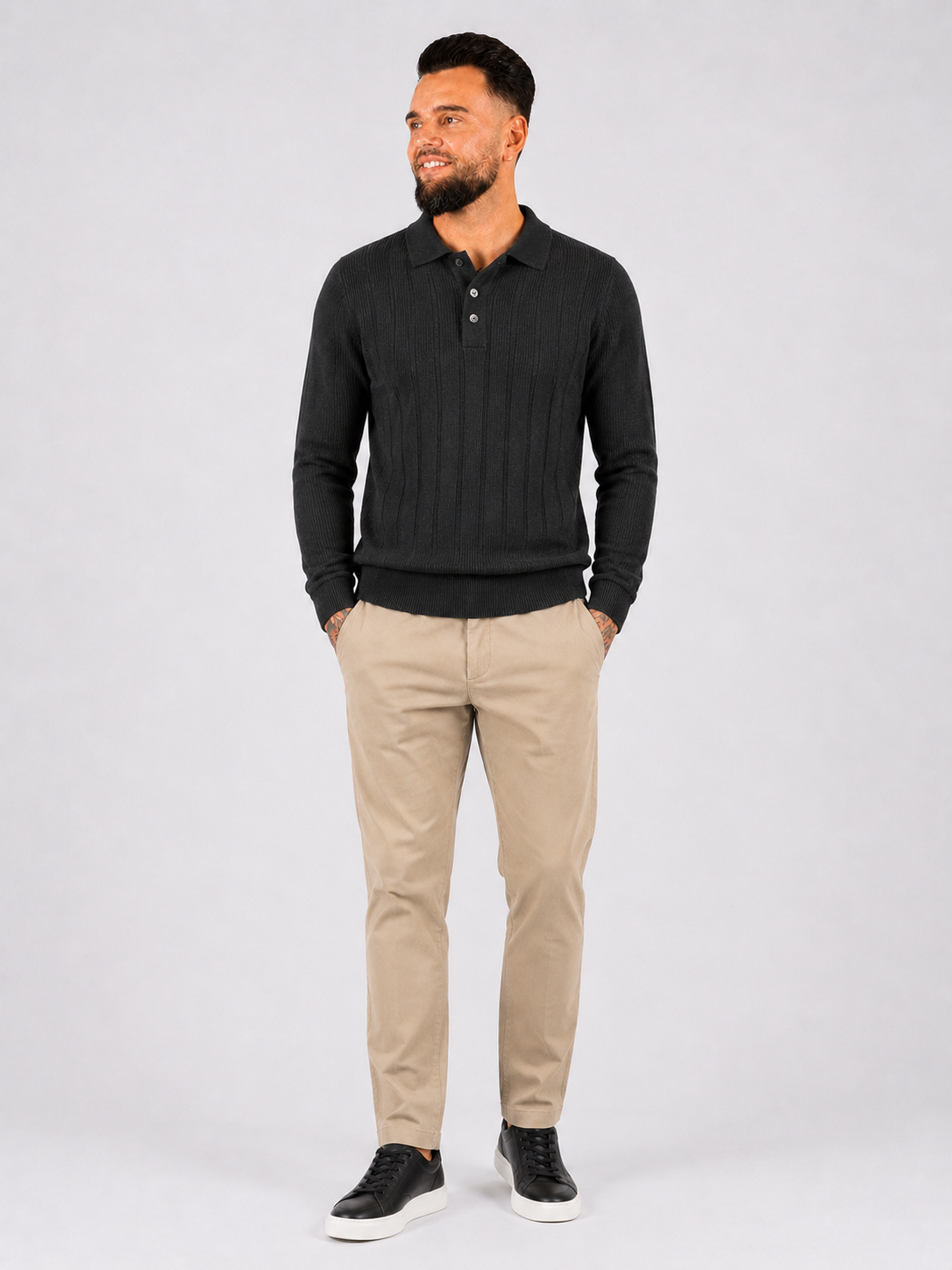 Polo knit Black - Frankie's
