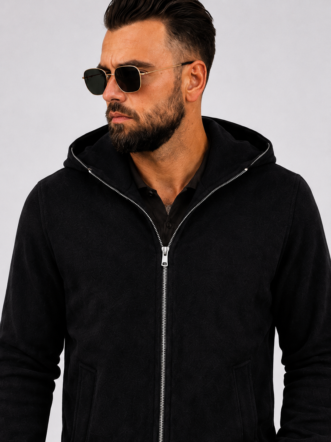 Zip Hoodie Black - Frankie's
