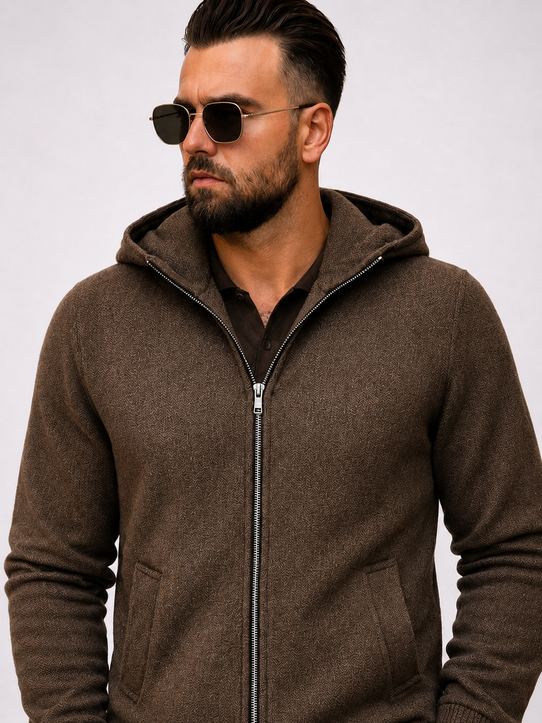 Zip Hoodie Brown - Frankie's