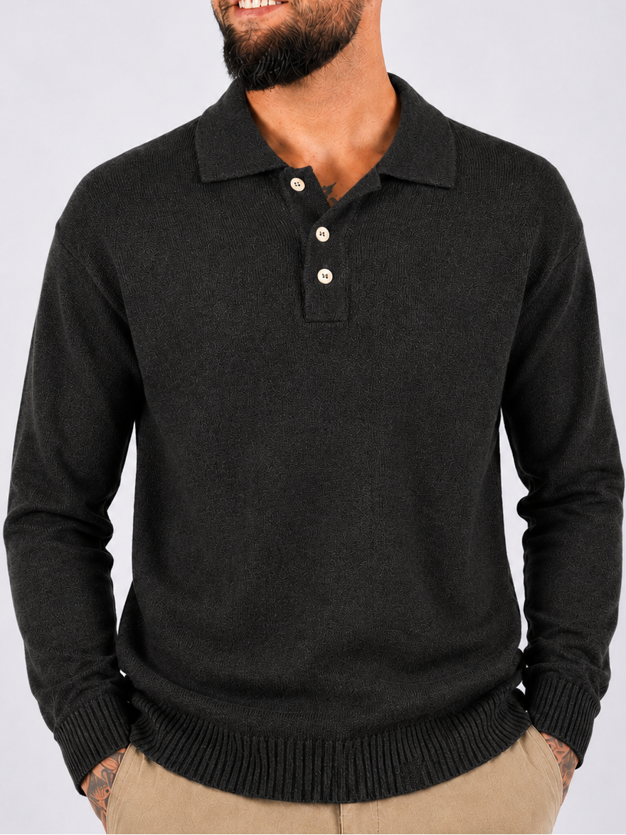 Polo knit Black - Frankie's