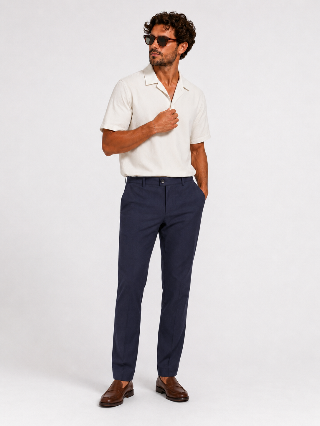 Buttonless polo short sleeve beige - Frankie's