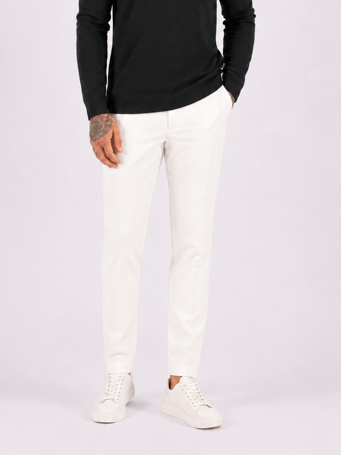 Pantalon Athene straight fit white - Frankie's