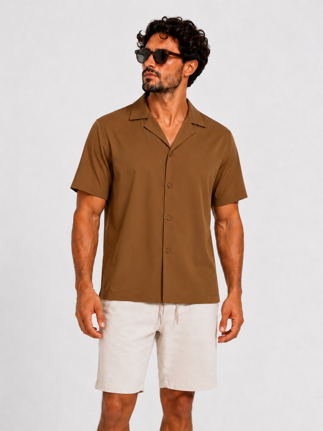 Shirt satin bronze - Frankie's