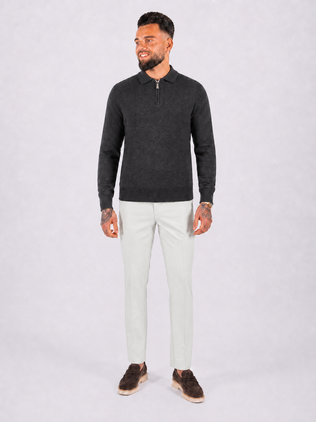 Pantalon jogger comfort light grey - Frankie's