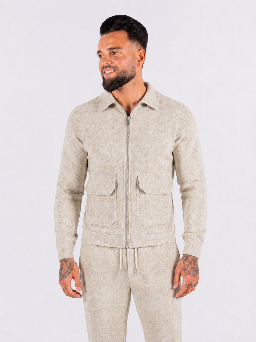 Two piece set pantalon & jacket beige - Frankie's
