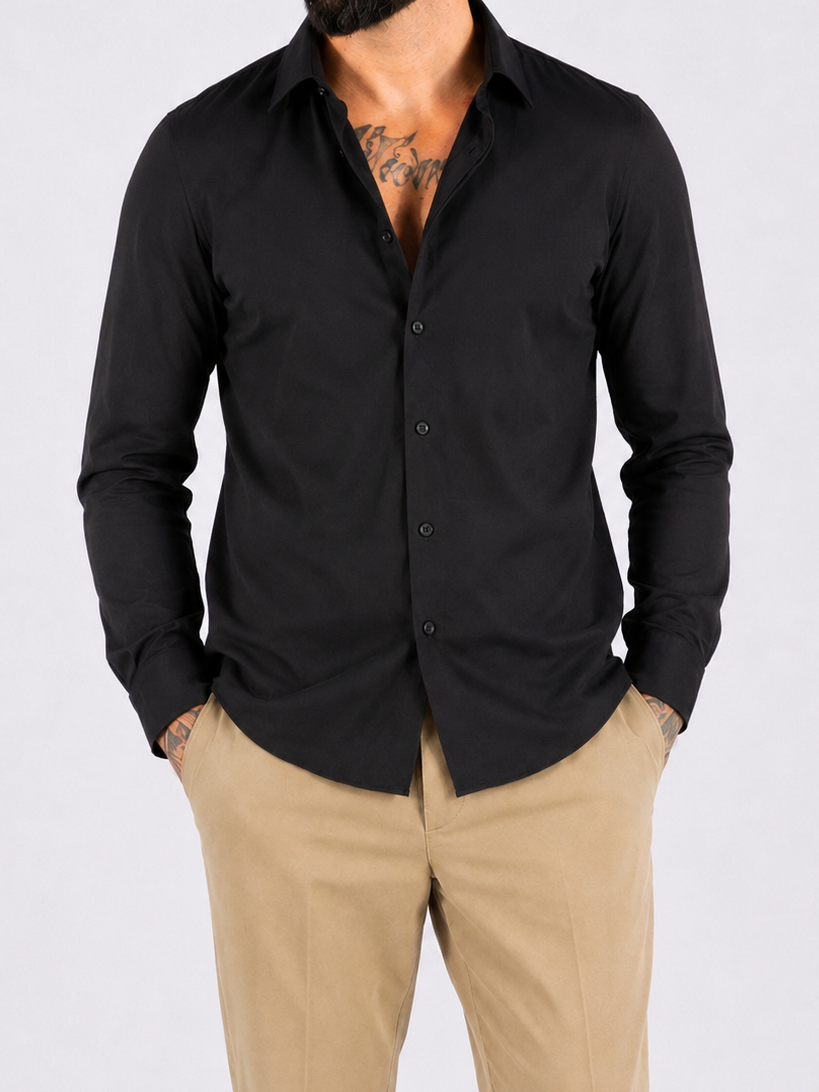 Overhemd Frankie slim fit zwart - Frankie's