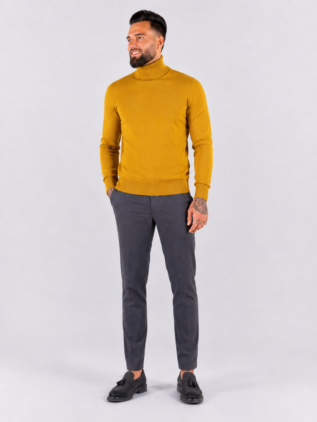 Turtleneck Sweater - Mustard Yellow - Frankie's