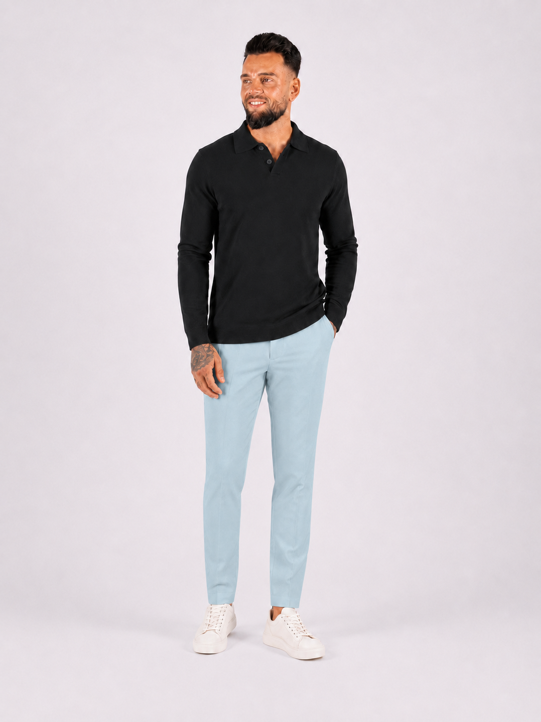 Super stretch pantalon light green - Frankie's
