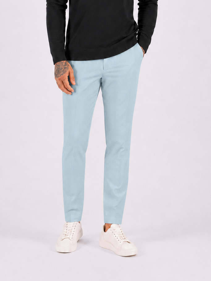 Super stretch pantalon light green - Frankie's