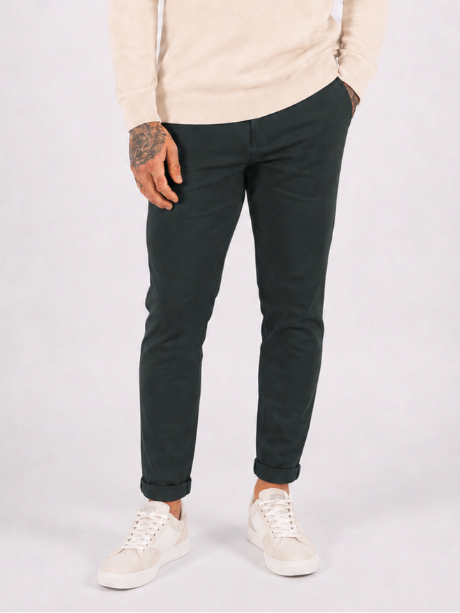 Super stretch pantalon forest green - Frankie's