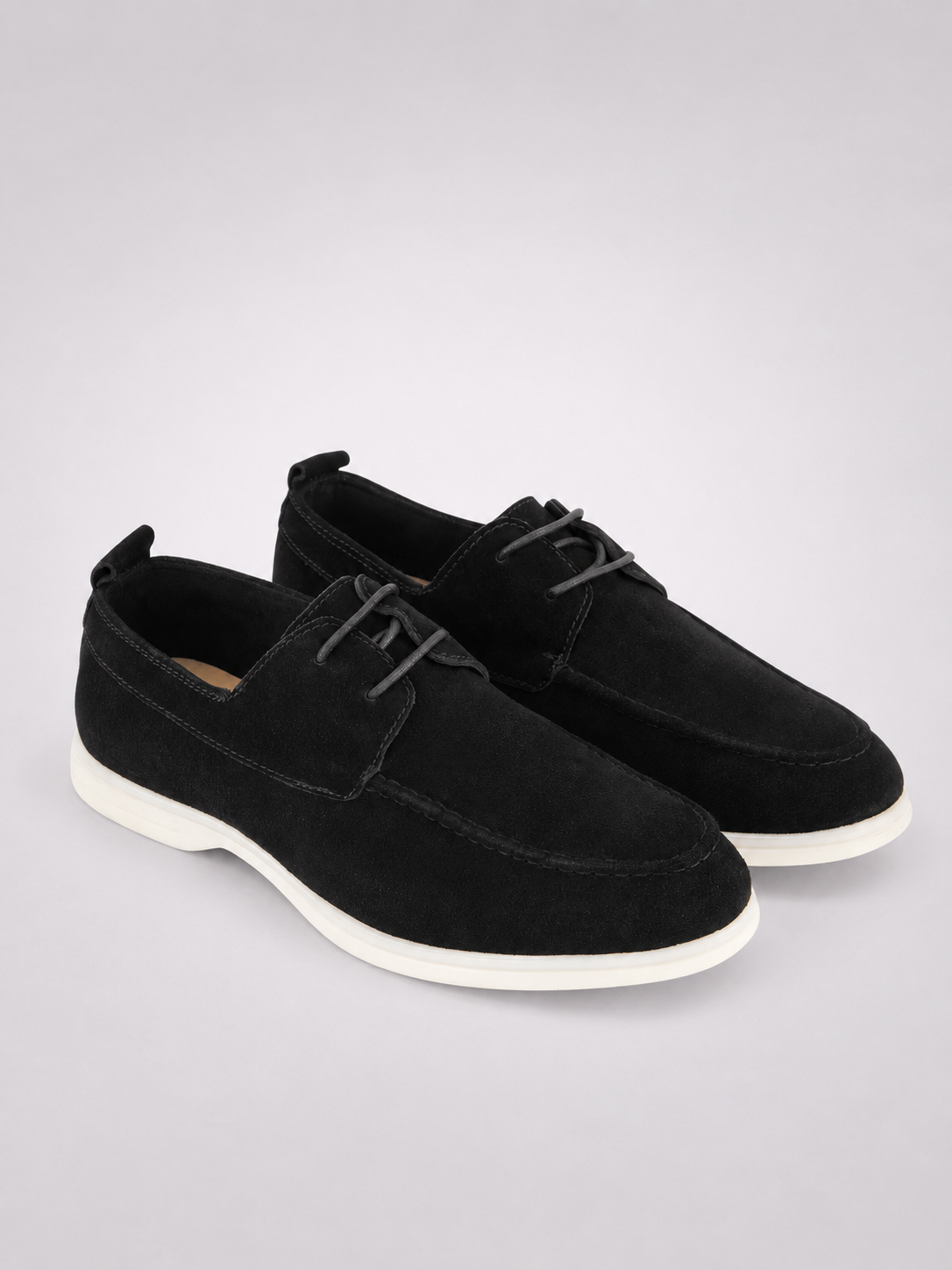 Loafer met veters Rio black - Frankie's