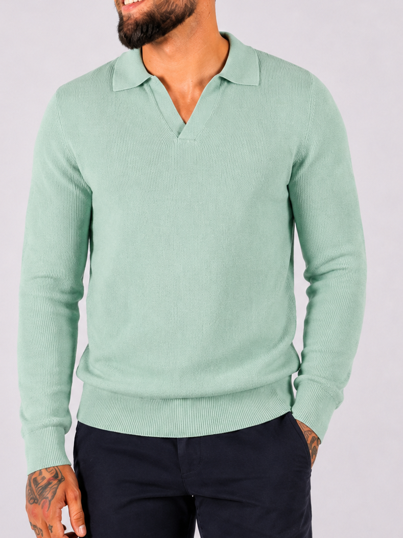 Polo Knitwear Long Sleeve Mint Green - Frankie's