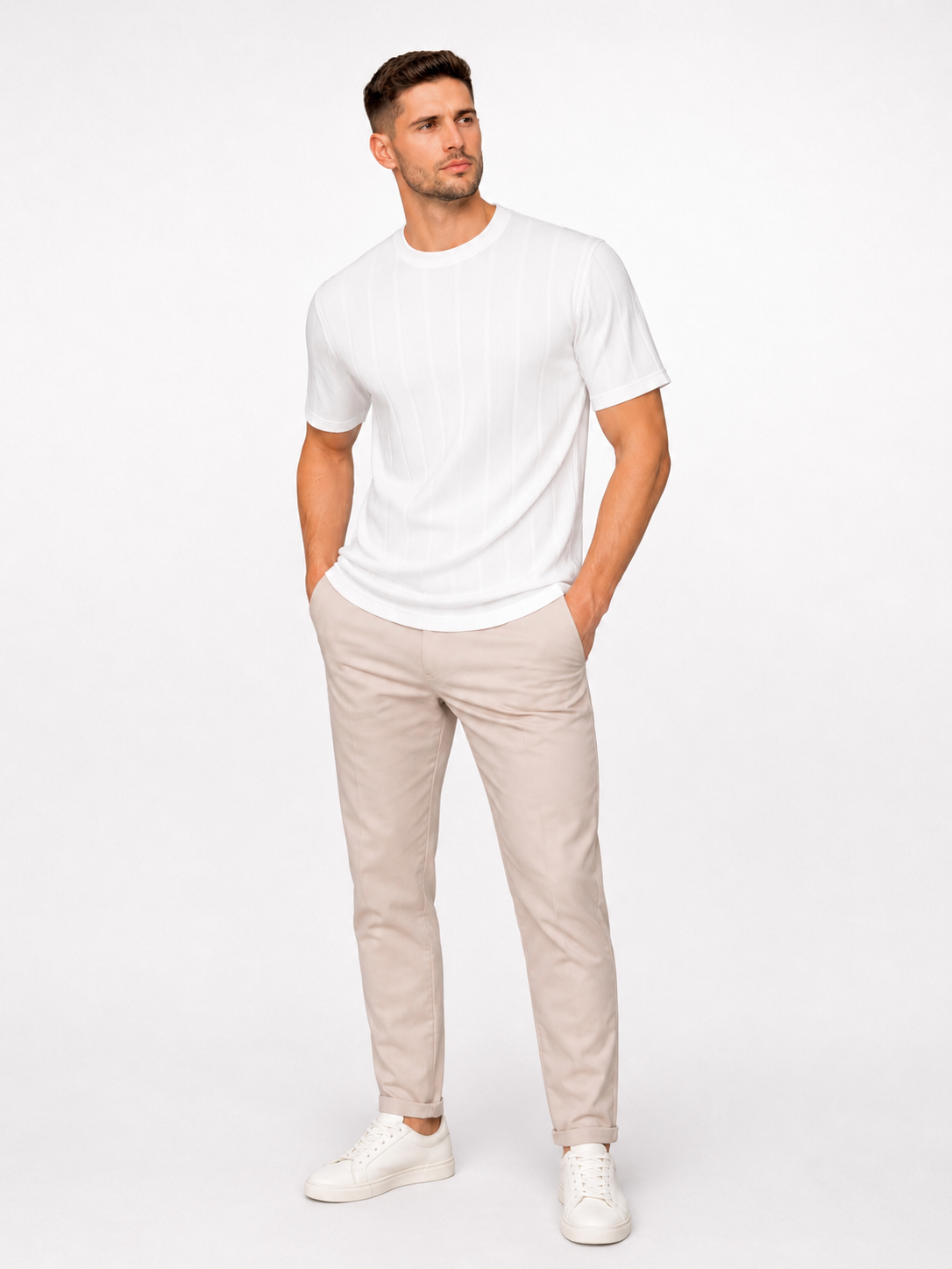 Classic Knitwear T-shirt White - Frankie's
