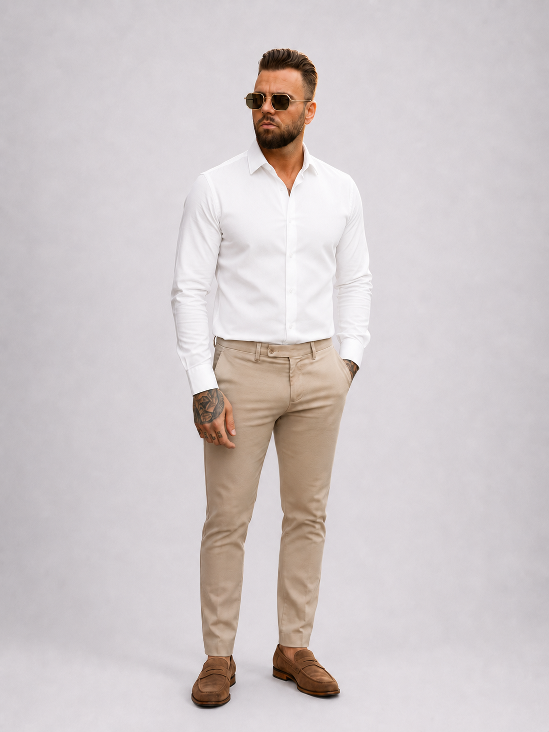 Classic Linen Shirt White