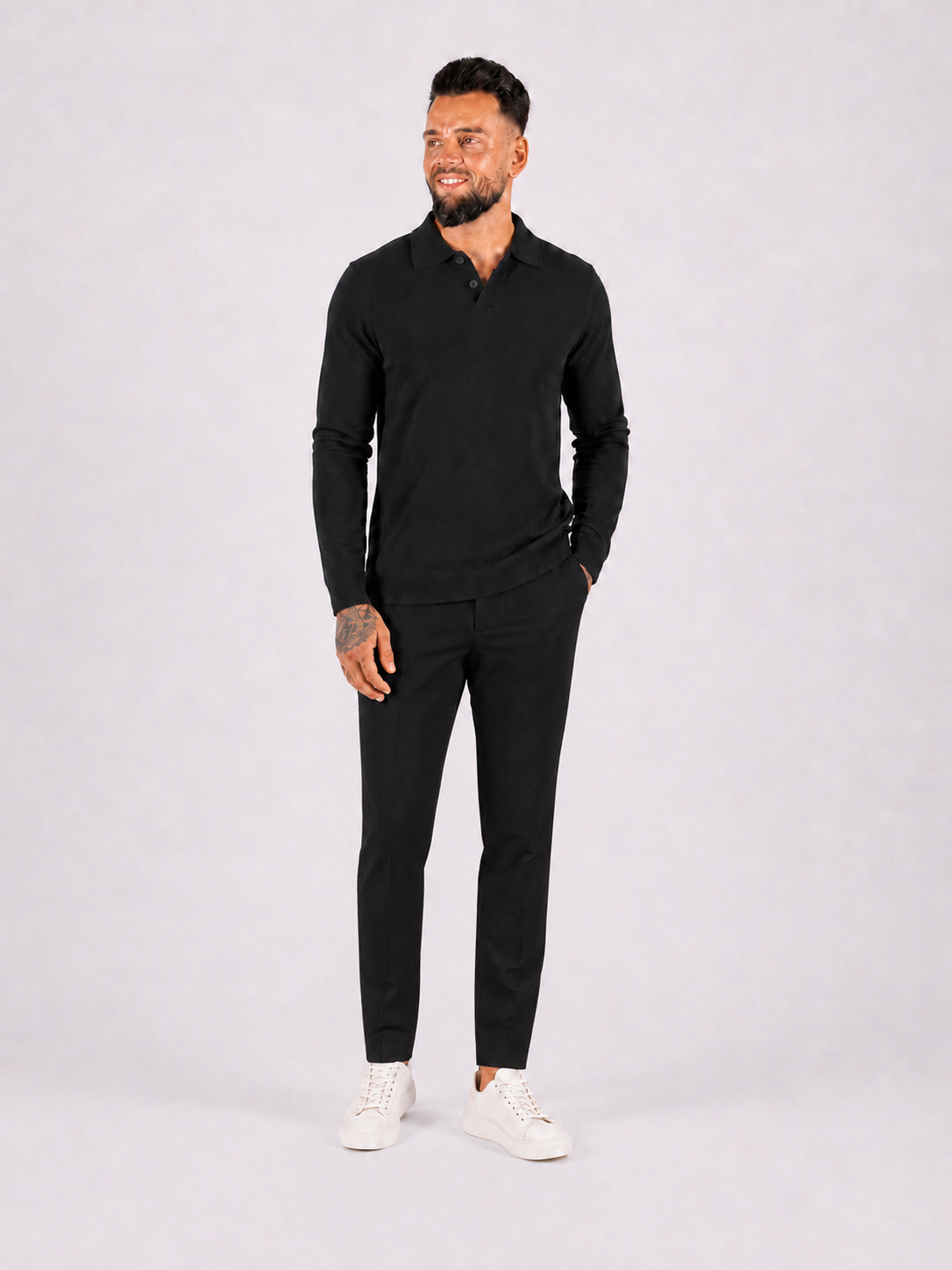 Super stretch pantalon black