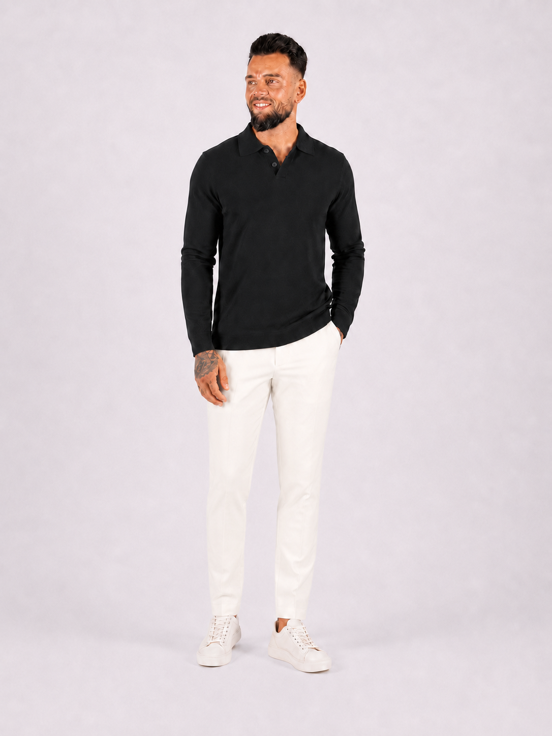 Super stretch pantalon white