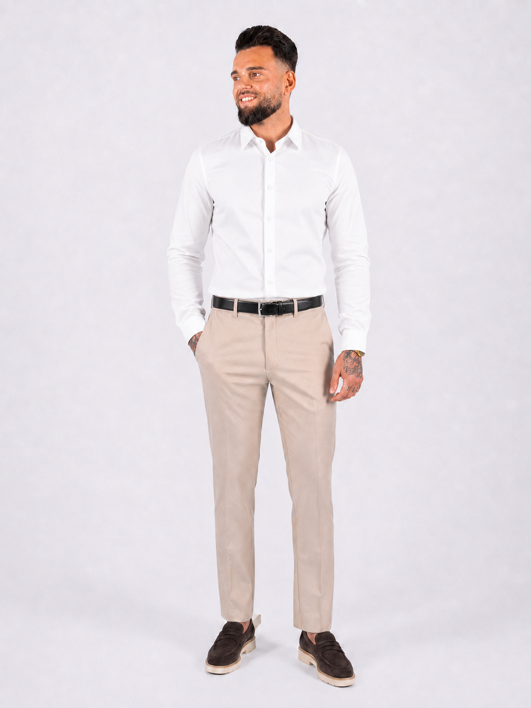 Shirt super stretch white