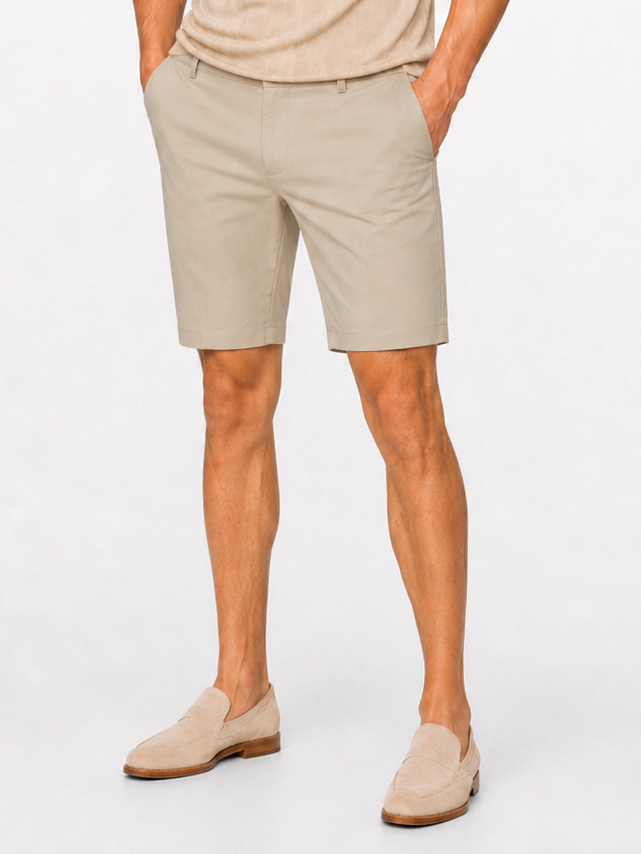 Super stretch chino short beige