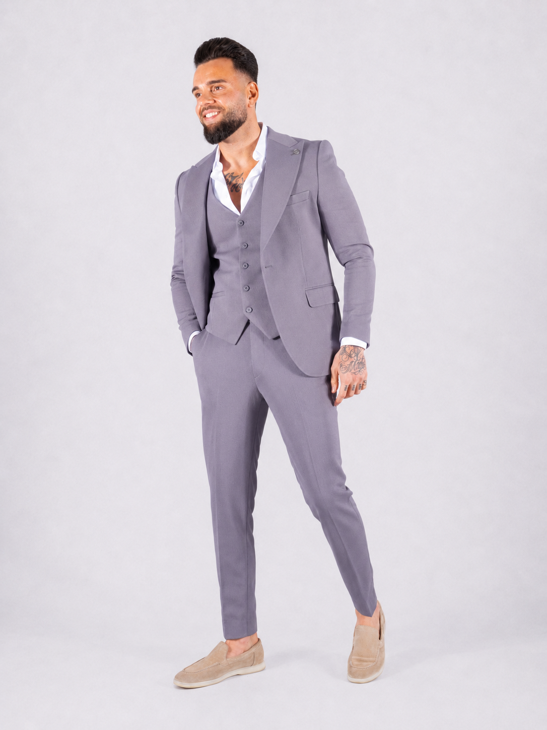 Suit three piece Havana dark grey - Frankie's