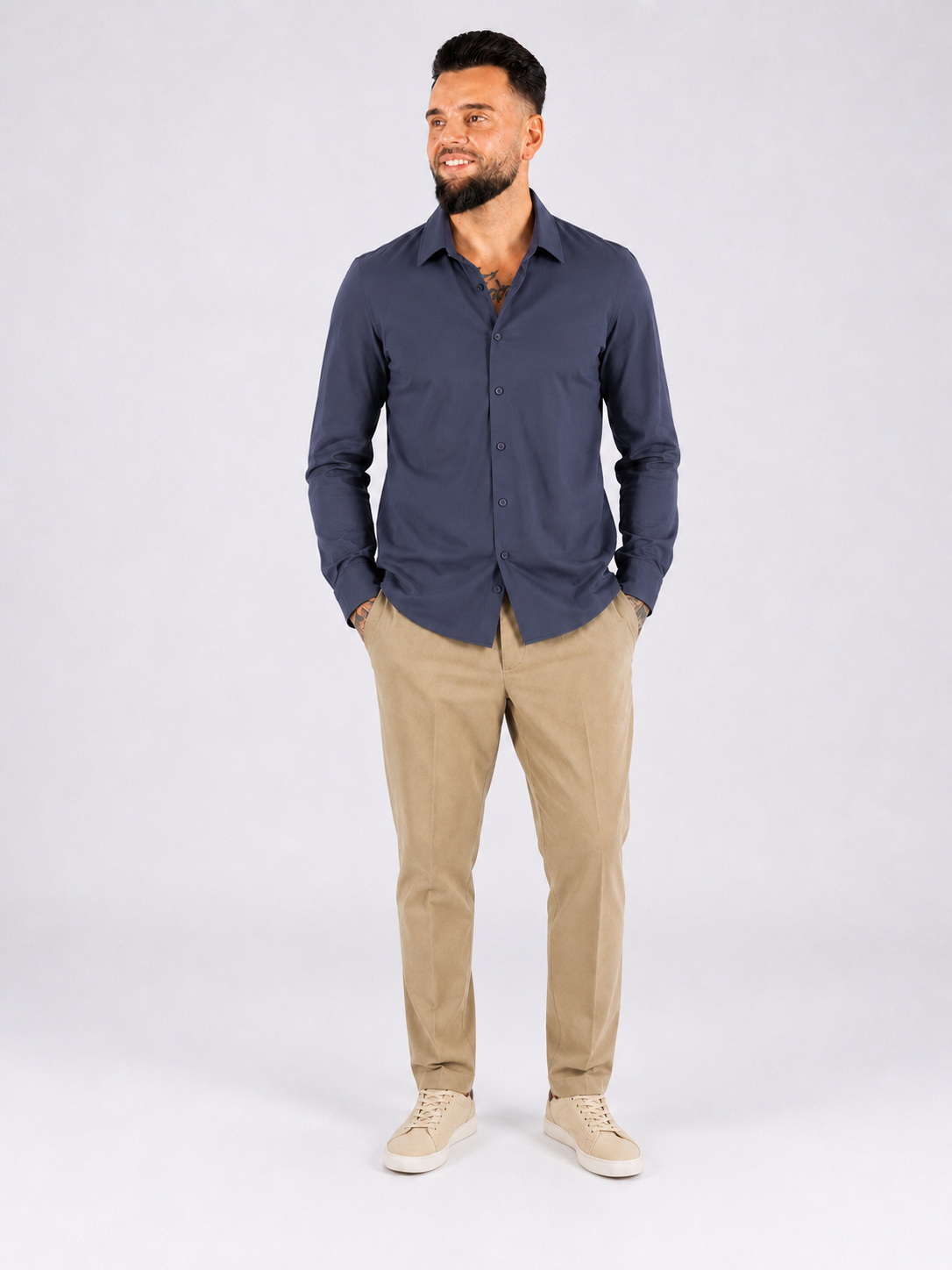 Shirt Elastico navy blue - Frankie's