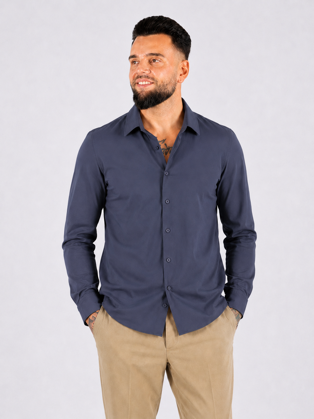 Shirt Elastico navy blue - Frankie's