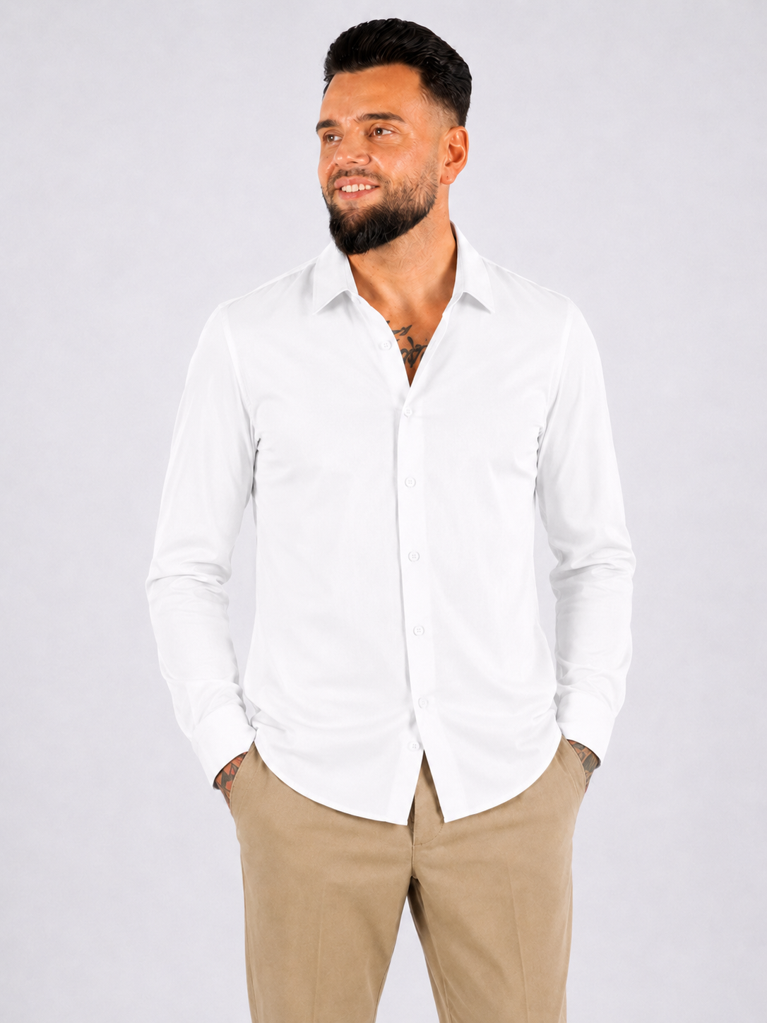 Overhemd Slim Fit White - Frankie's
