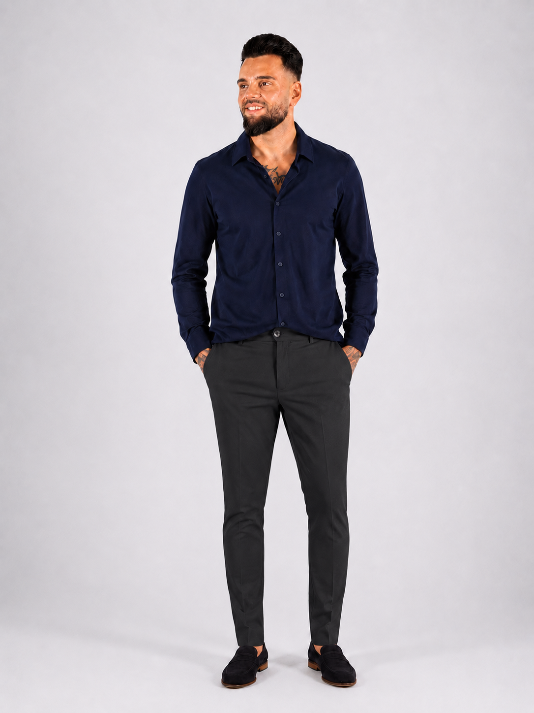Pantalon Regular Fit Black - Frankie's