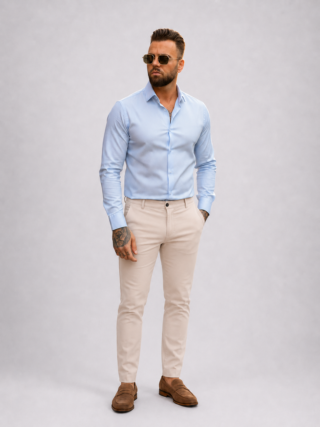 Superstretchhose beige