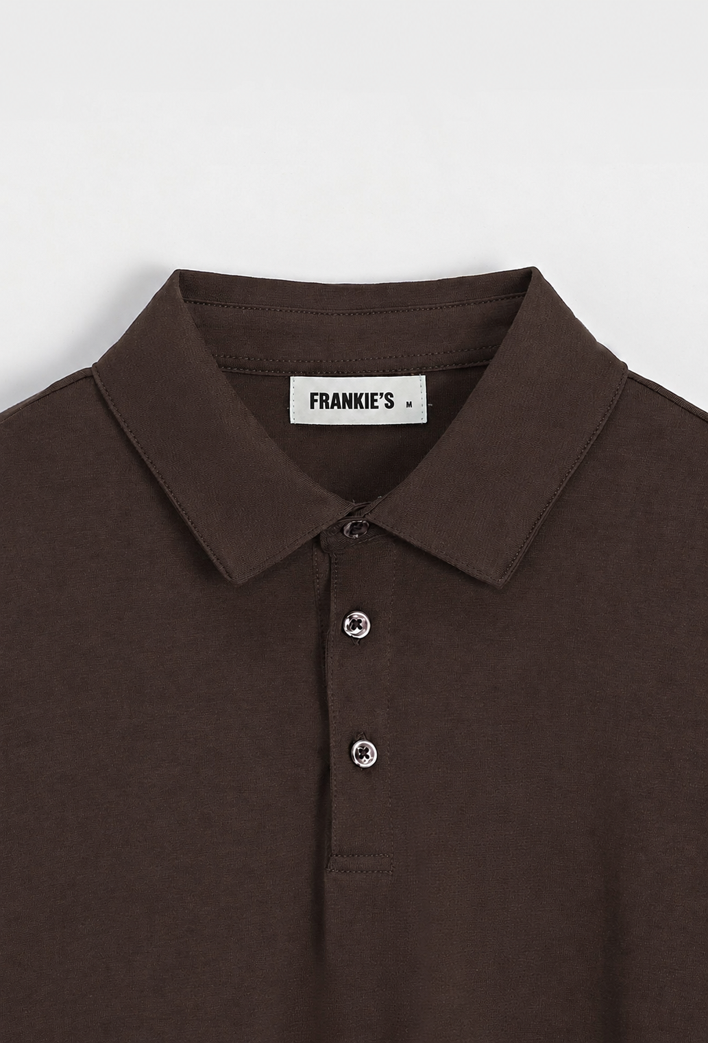 Lucca Long Sleeve Polo Brown - Frankie's