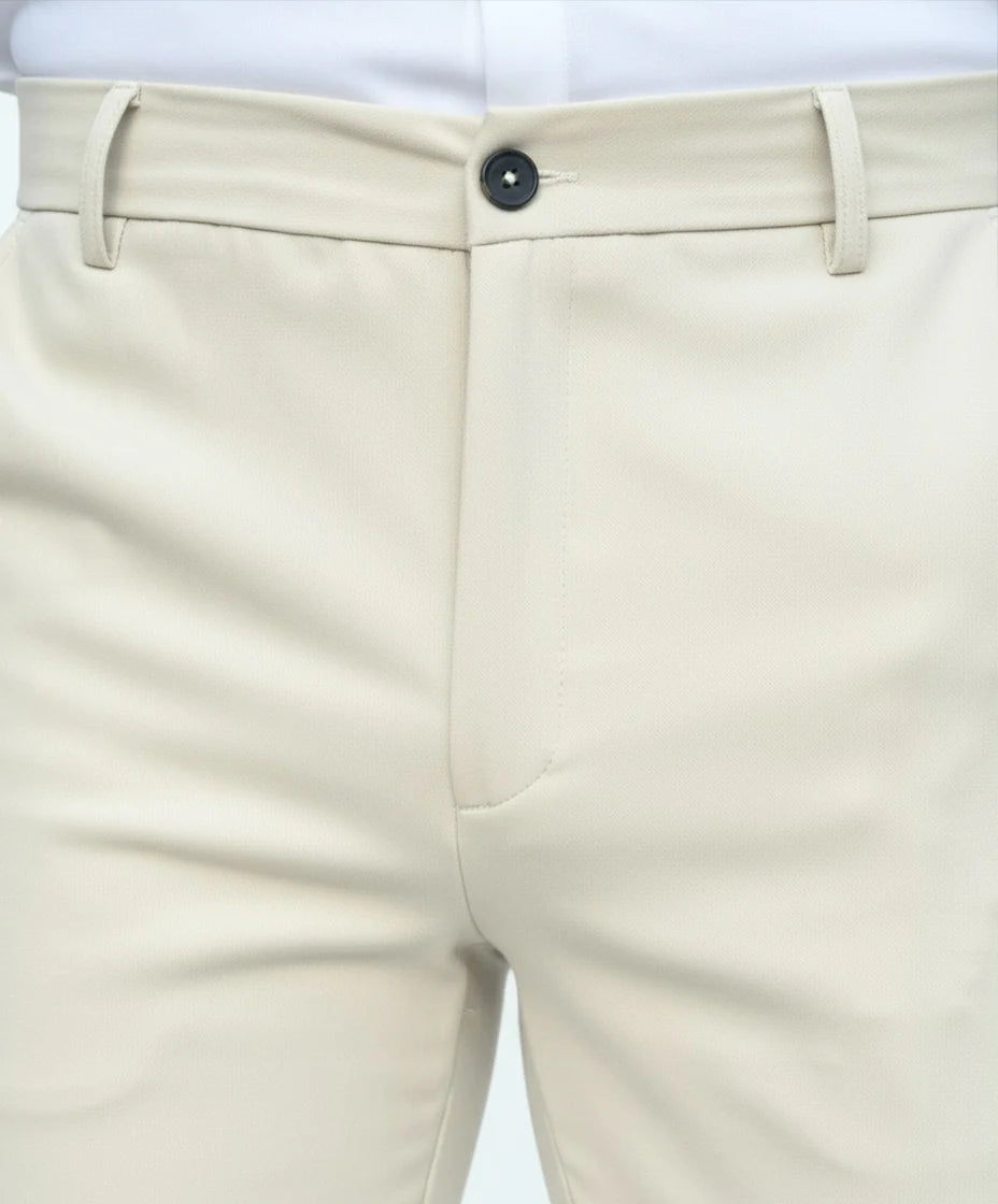 Pantalon chic straight fit beige - Frankie's