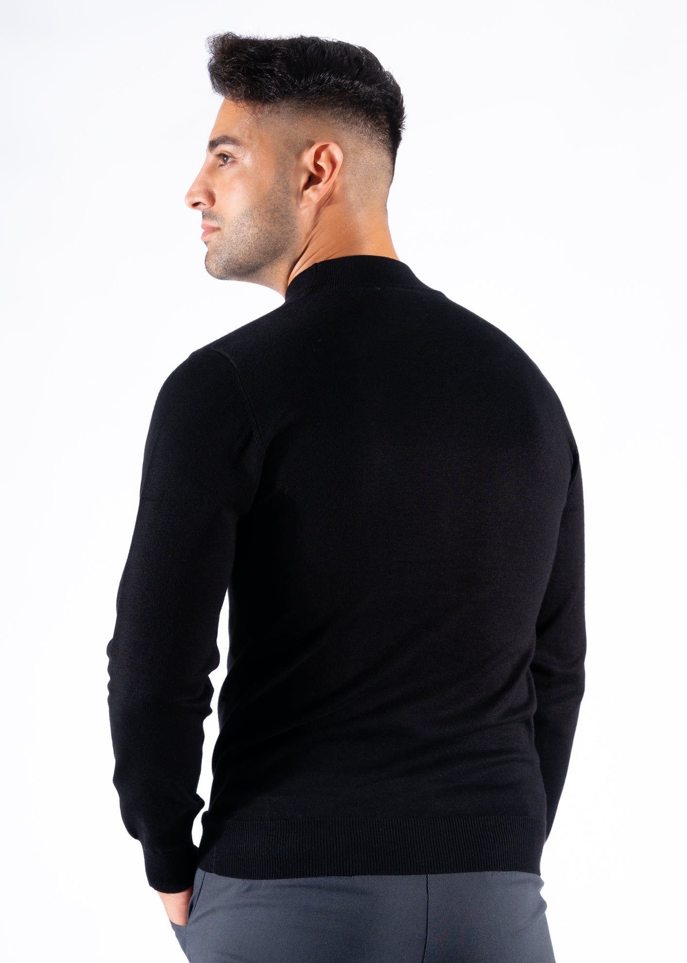 Turtleneck knitwear long sleeve black