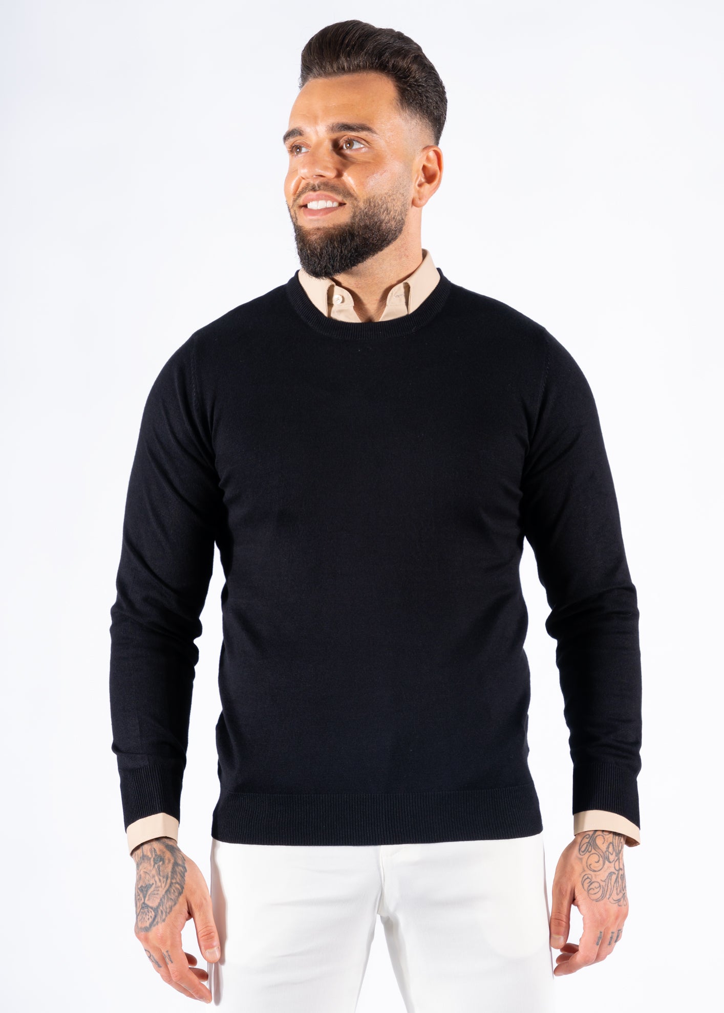 Pullover knitwear black