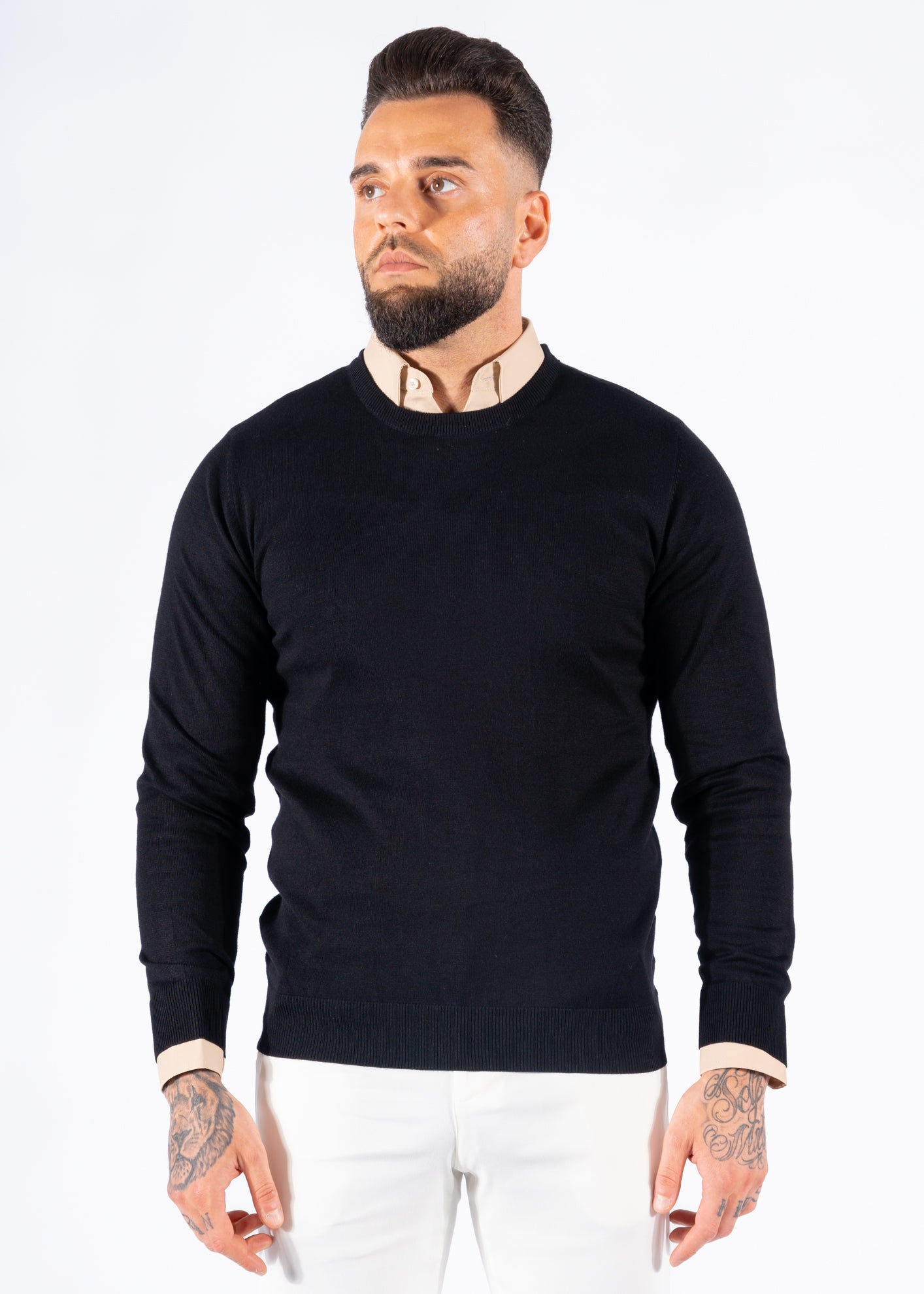 Pullover knitwear black