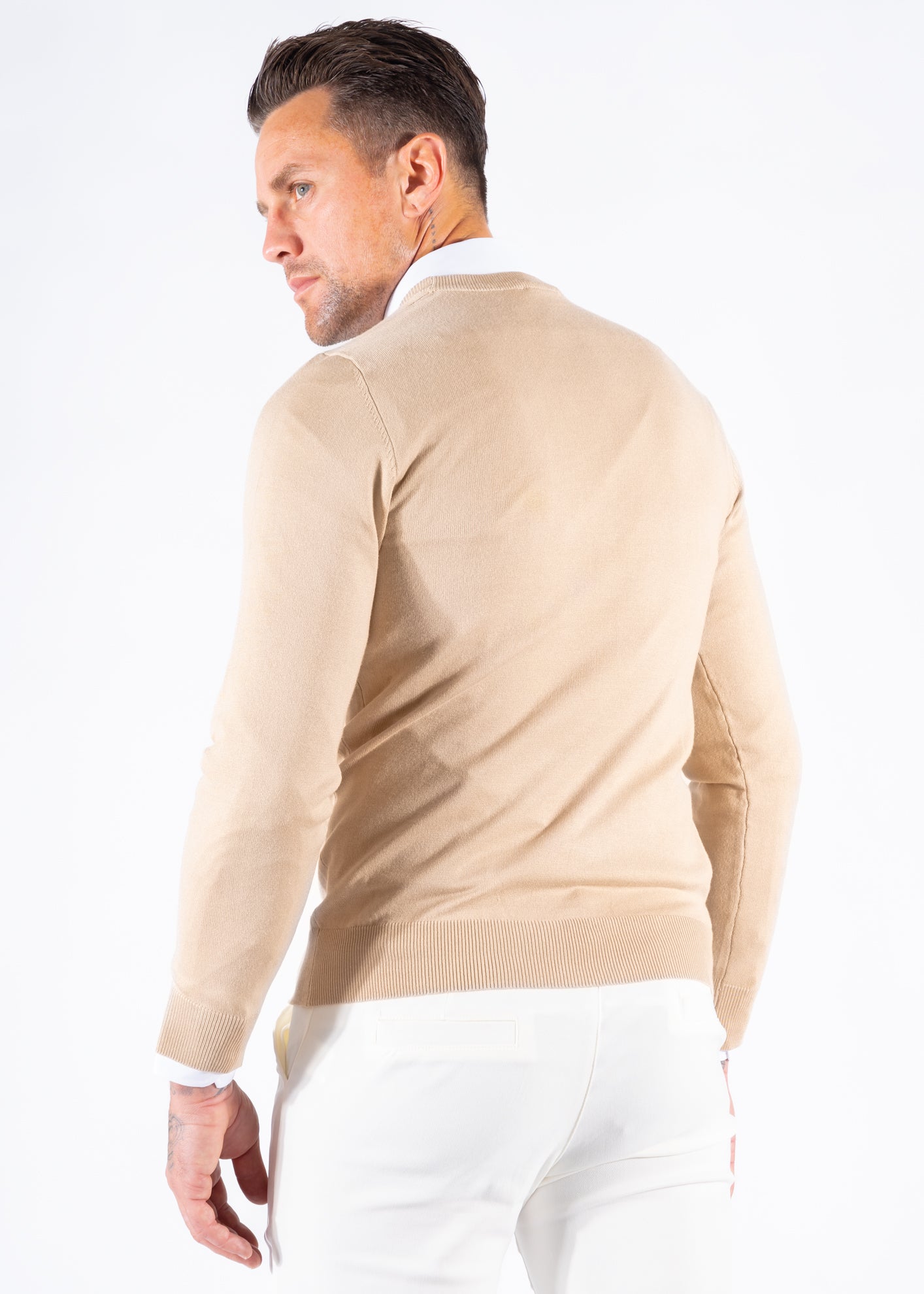 Pullover knitwear beige