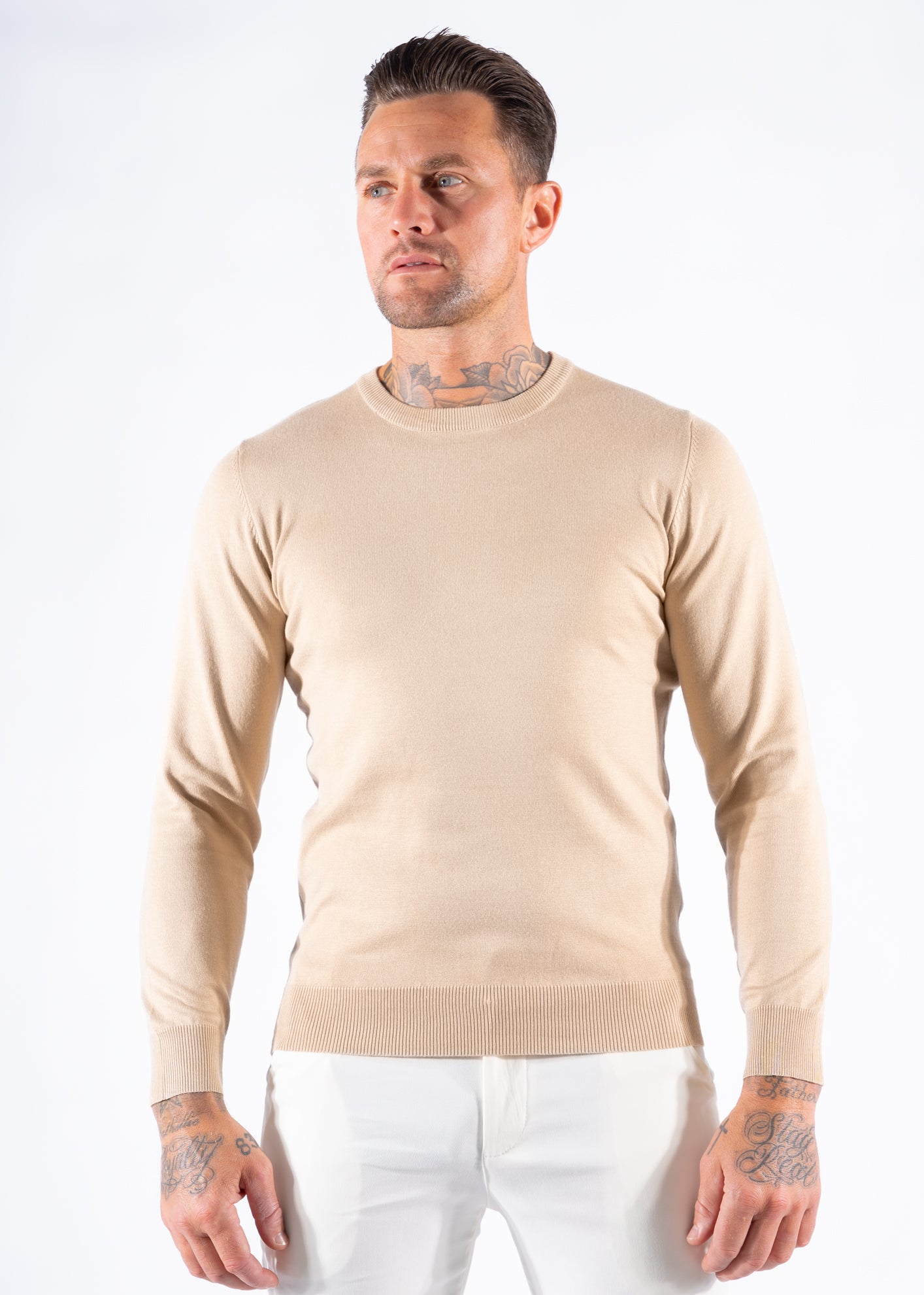 Pullover knitwear beige