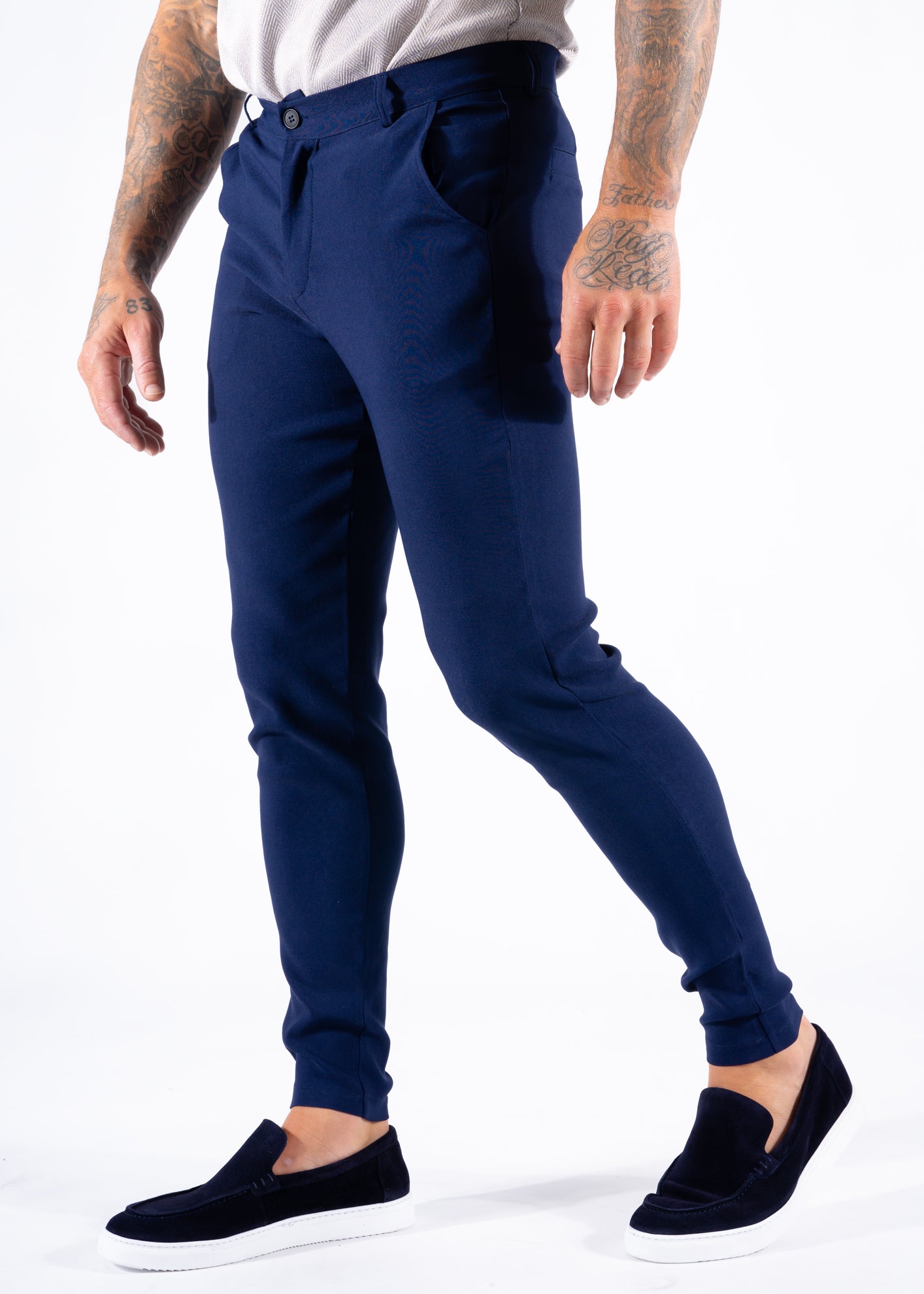 Super stretch pantalon dark blue