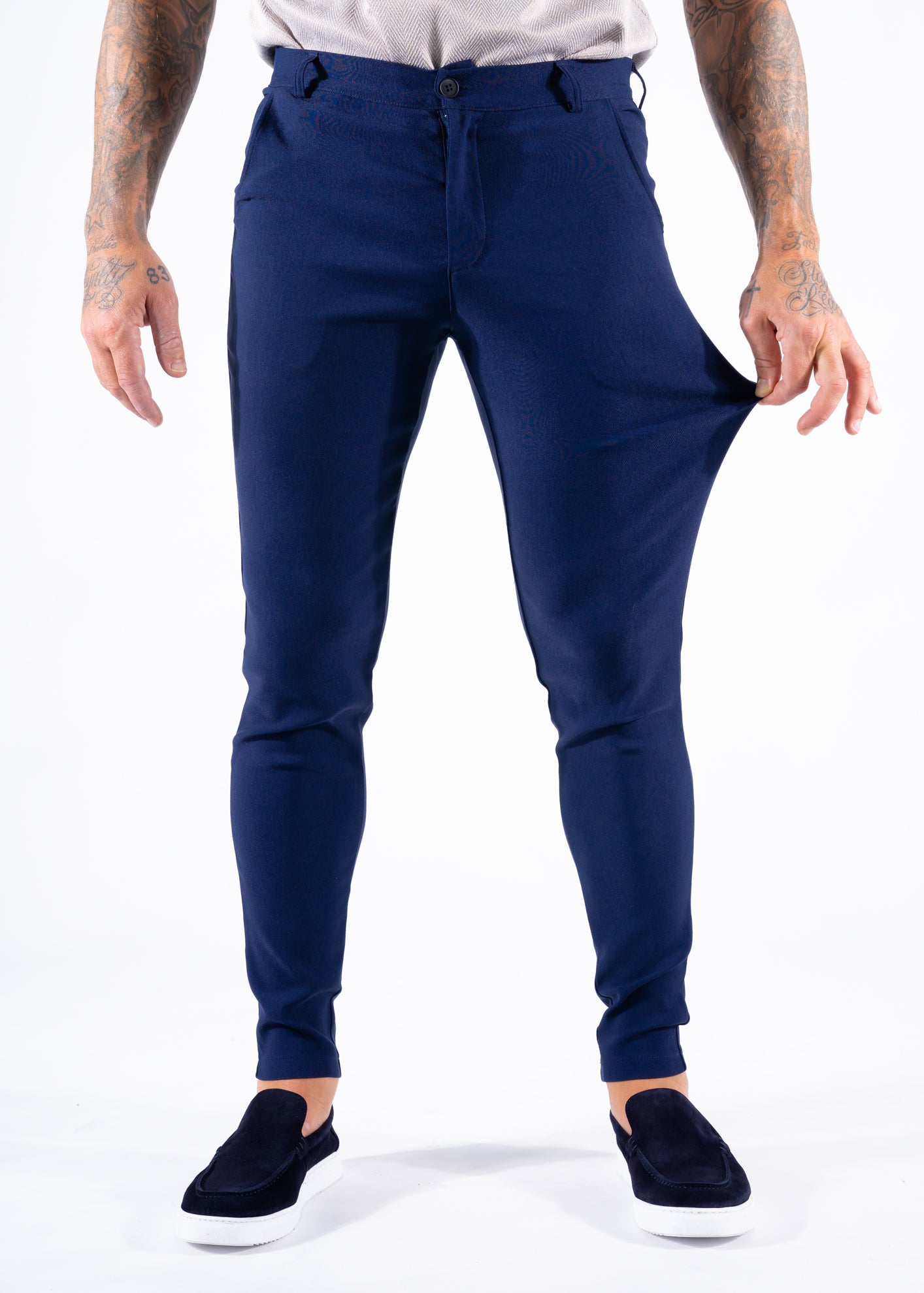 Super stretch pantalon dark blue