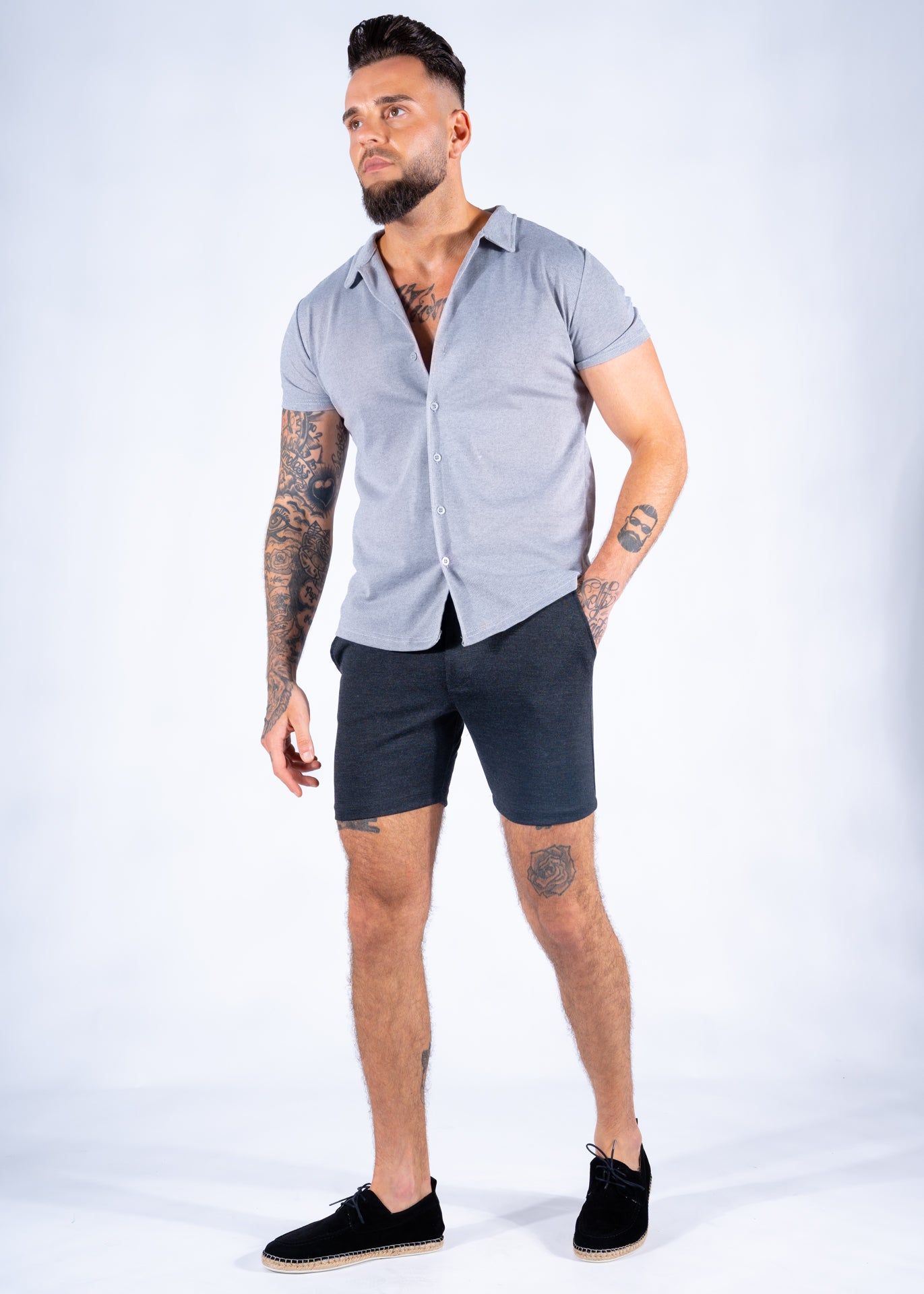 Short jogger super stretch grey